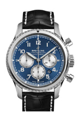 Breitling Navitimer Chrono Blue Dial Black Croc Tang Ab0117131 C1P1 Watch